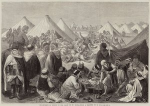 Campamento de Spahis en la llanura de St Maur de Frederic Theodore Lix